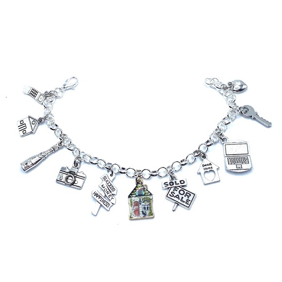 Real Estate Agent Charm Bracelet Realtor Gift - Picture 3 of 7